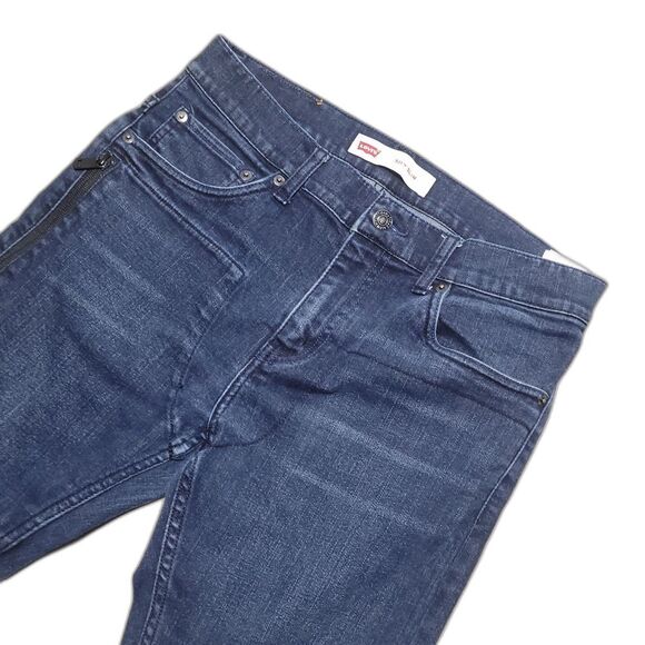 LEVI'S Unisex 511 Slim Stretch Left Side Zip Pocket Denim Blue Jeans W 29 L 29 - Picture 1 of 12